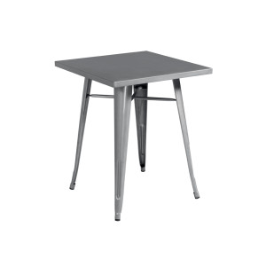 Set 2 Tavoli Moia lamiera galvanizzata grigio esterno resistente