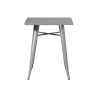 Set 2 Tavoli Moia lamiera galvanizzata grigio esterno resistente