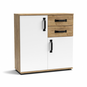 Zoom Credenza Mosso MO2 colore rovere e bianco