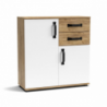 Credenza Mosso MO2 colore rovere e bianco