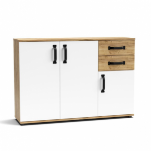 Zoom Credenza Mosso MO4 colore rovere e bianco