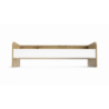 Letto singolo Gap System colore rovere e bianco