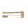 Letto singolo Gap System colore rovere e bianco