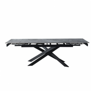 Zoom Tavolo allungabile Plato in ceramica colore grigio marmoreo italiano