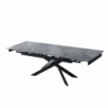Tavolo allungabile Plato in ceramica colore grigio marmoreo italiano