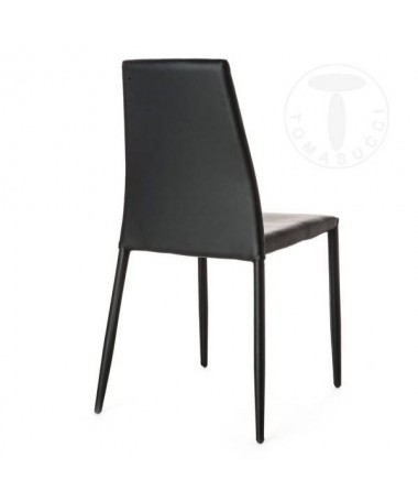 Zoom Sedia Lion in pelle ecologica - set da 4 nero