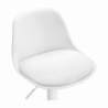 Sgabello regolabile Rand completamente bianco