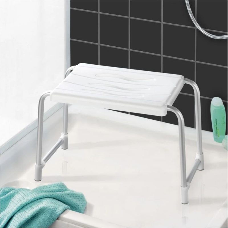 Sgabello per vasca da bagno per disabili colore bianco