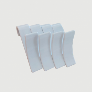 Zoom Gancio per asciugamani 4 pezzi colore bianco