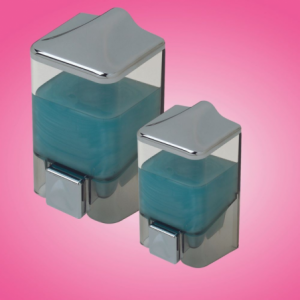 Zoom Dispenser per sapone liquido 0,5 LT trasparente e cromo