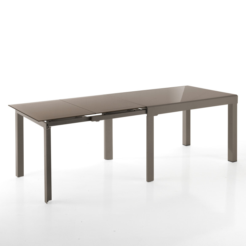Tavolo Allungabile Long - Tortora L128 H16 P90 Cm