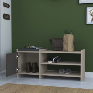 Zoom Scarpiera Sunno light mocha con anta colore antracite