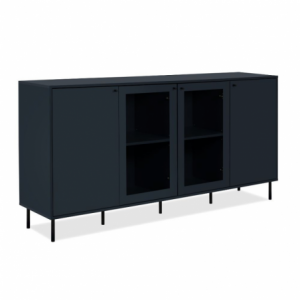 Zoom Credenza Caracas 51A con 4 ante e 4 ripiani colore navy blue