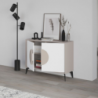 Madia Gora 110 cm struttura colore light mocha e ante colore bianco