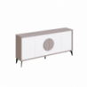 Madia Gora 180 cm struttura colore light mocha con ante bianche