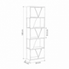 Libreria Frame colore rovere con 5 ripiani