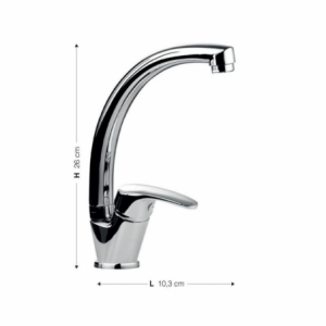 Zoom Miscelatore cucina granito nero V2