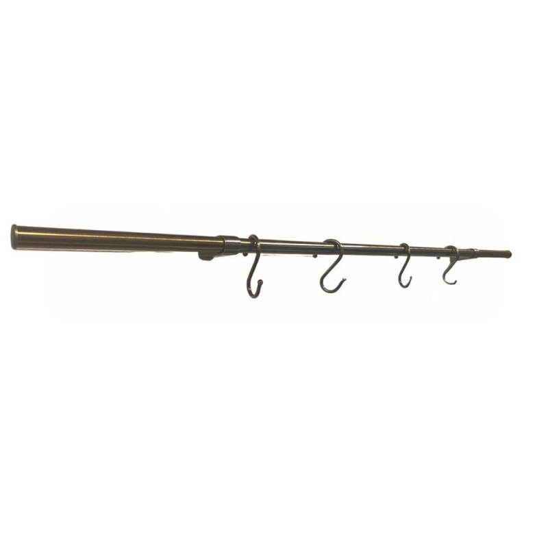 Asta appendi mestoli KITOTTONE90 4 ganci 90 cm ottone antico