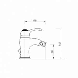Zoom Miscelatore ottone antico Bologna bidet
