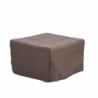 Pouf letto singolo pieghevole Vega tessuto colore marrone