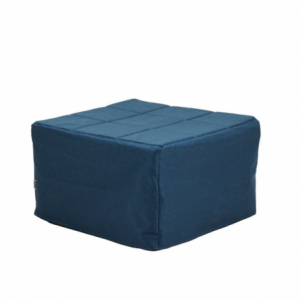 Zoom Pouf letto singolo pieghevole Vega tessuto colore blu