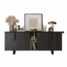 Madia Zaira 4 ante colore palissandro nero Zaira 165x49x83h