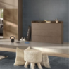 Comò Quinn 3 cassetti colore bronzo noce mercure
