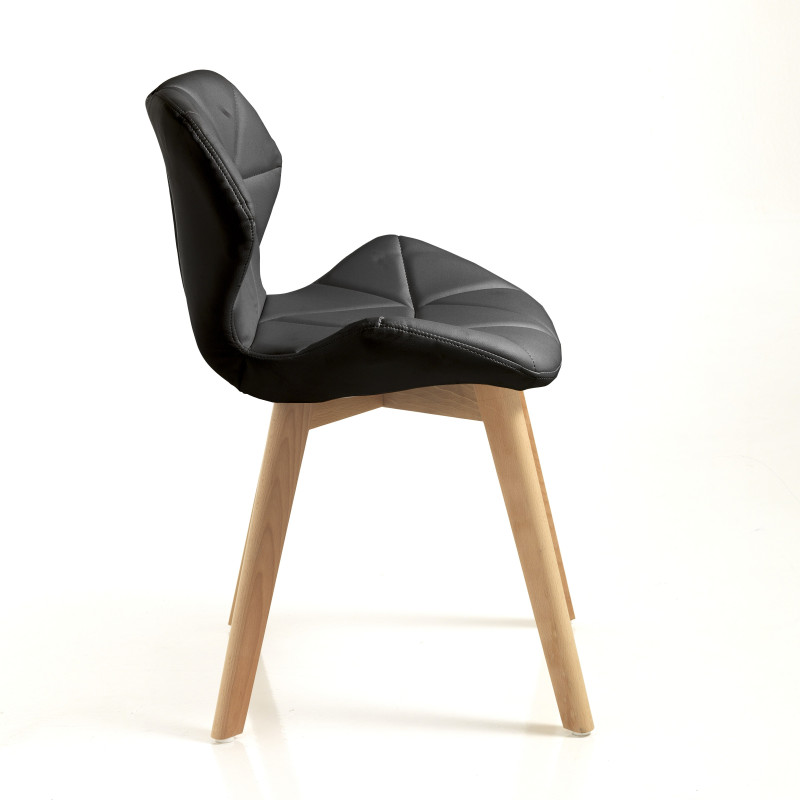 Sedia New Kemi-A Black 66 X 46 X H51 Cm