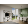 Composizione Libreria Kato 6R 2 fianchi 2 fasce lunghe 2 fasce corte 2 fasce medie pannello TV