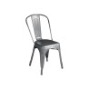 Set 2 sedie MOIA lamiera galvanizzata silver giardino esterno