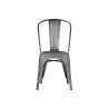 Set 2 sedie MOIA lamiera galvanizzata silver giardino esterno