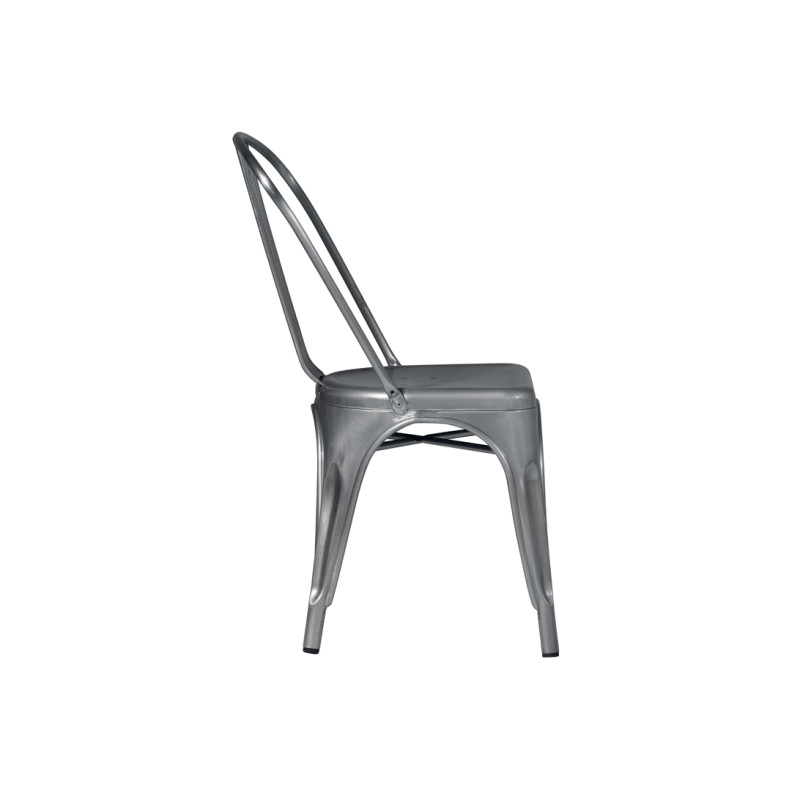 Set 2 sedie MOIA lamiera galvanizzata silver giardino esterno