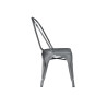 Set 2 sedie MOIA lamiera galvanizzata silver giardino esterno