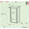 Casetta Bh16 Arturo Addossata 94x64 cm PSC pefc