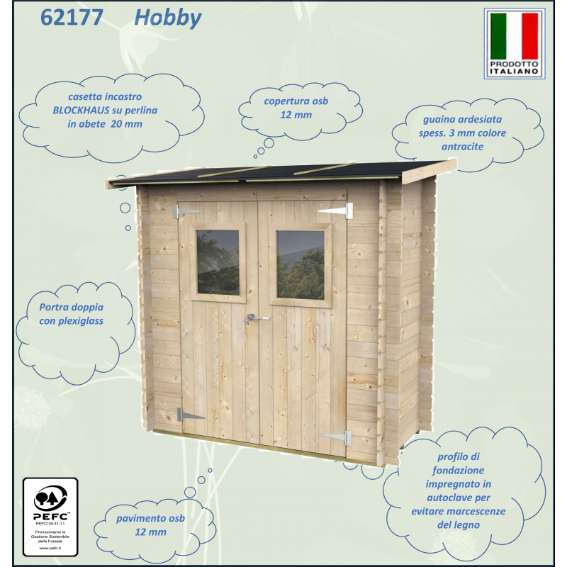Casetta Bh19 Hobby Monofalda Varie misure PSF pefc
