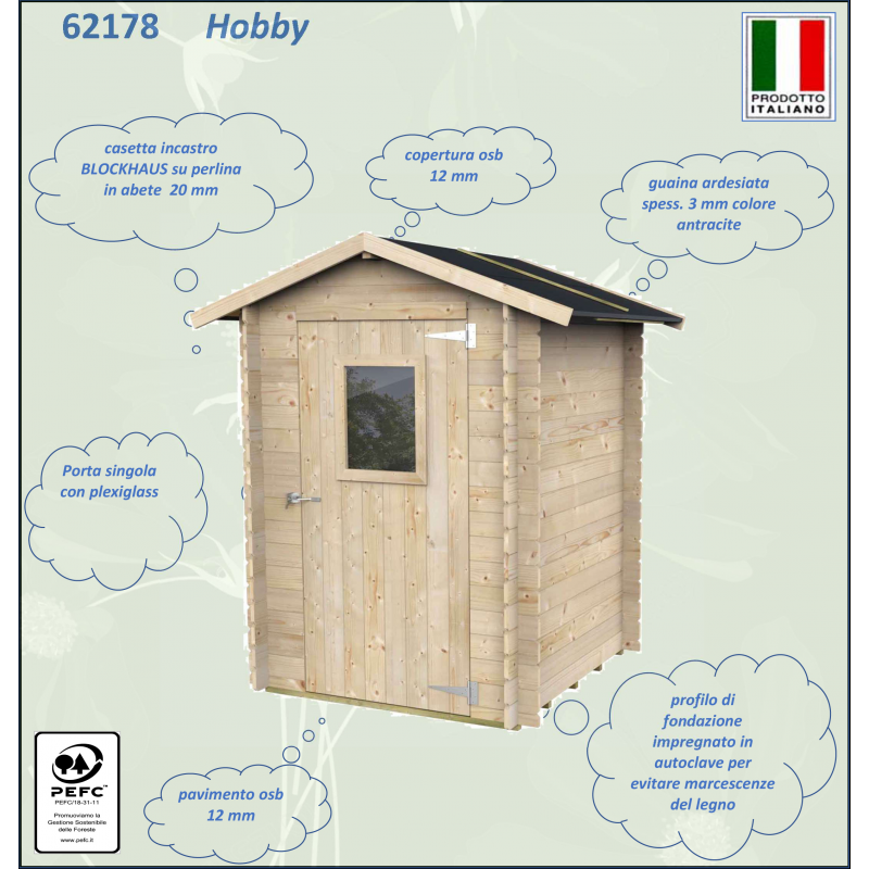 Casetta Bh19 Hobby Varie misure PSF pefc