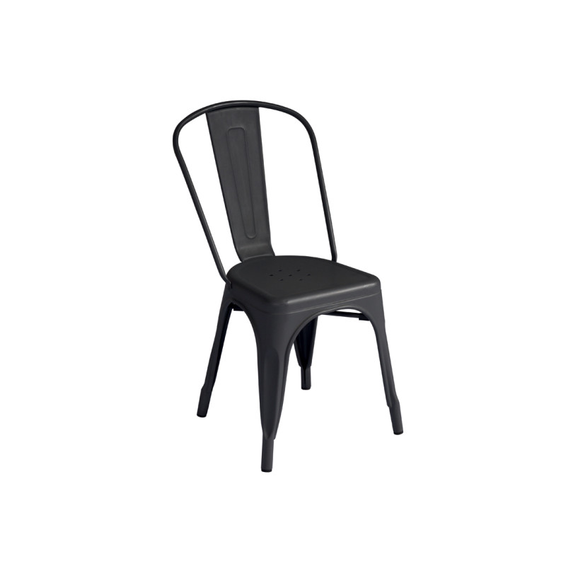 Set 2 Sedie Moia lamiera galvanizzata grigio piombo esterno