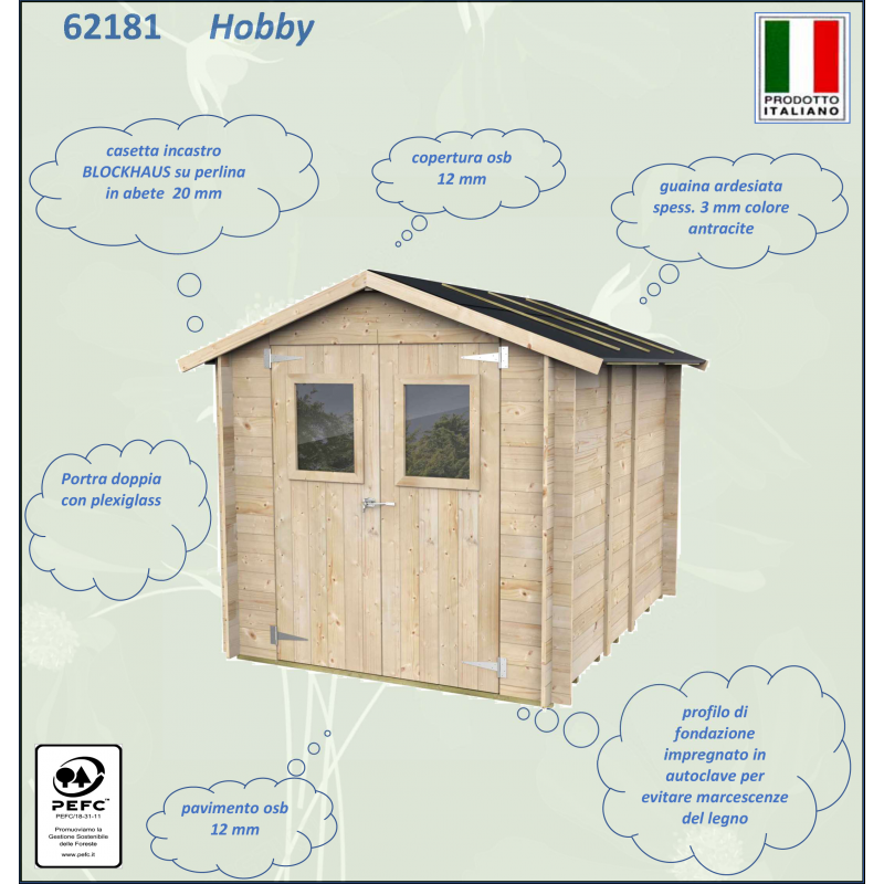 Casetta Bh19 Hobby Varie misure PSF pefc