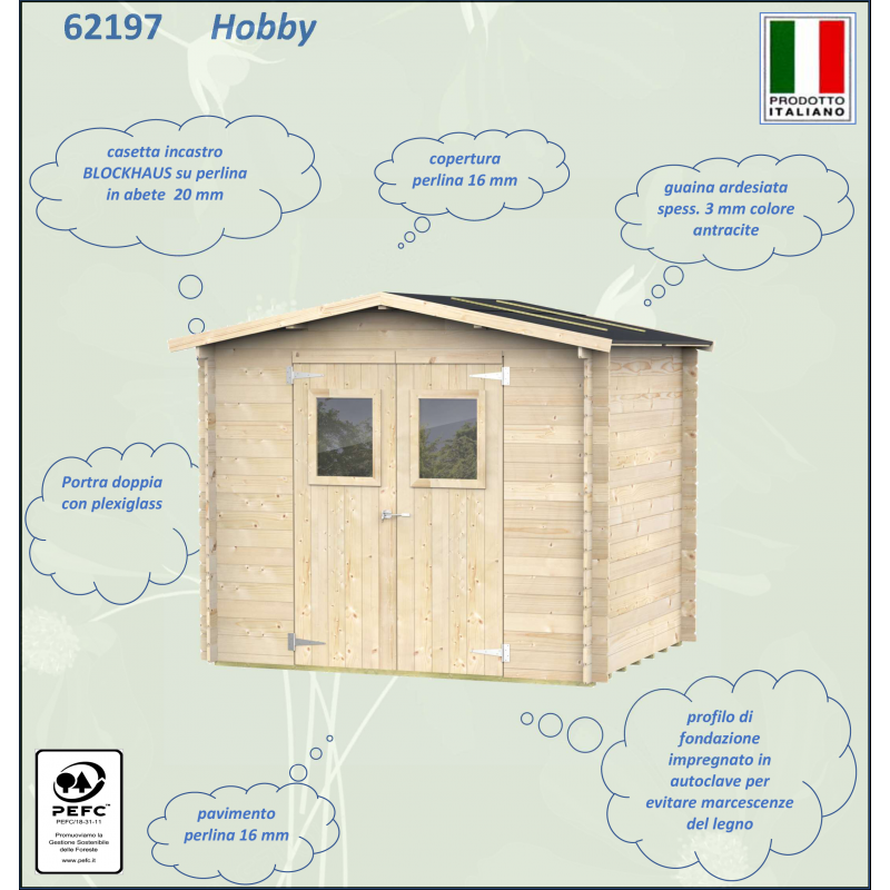 Casetta Bh19 Hobby Varie misure PSF pefc