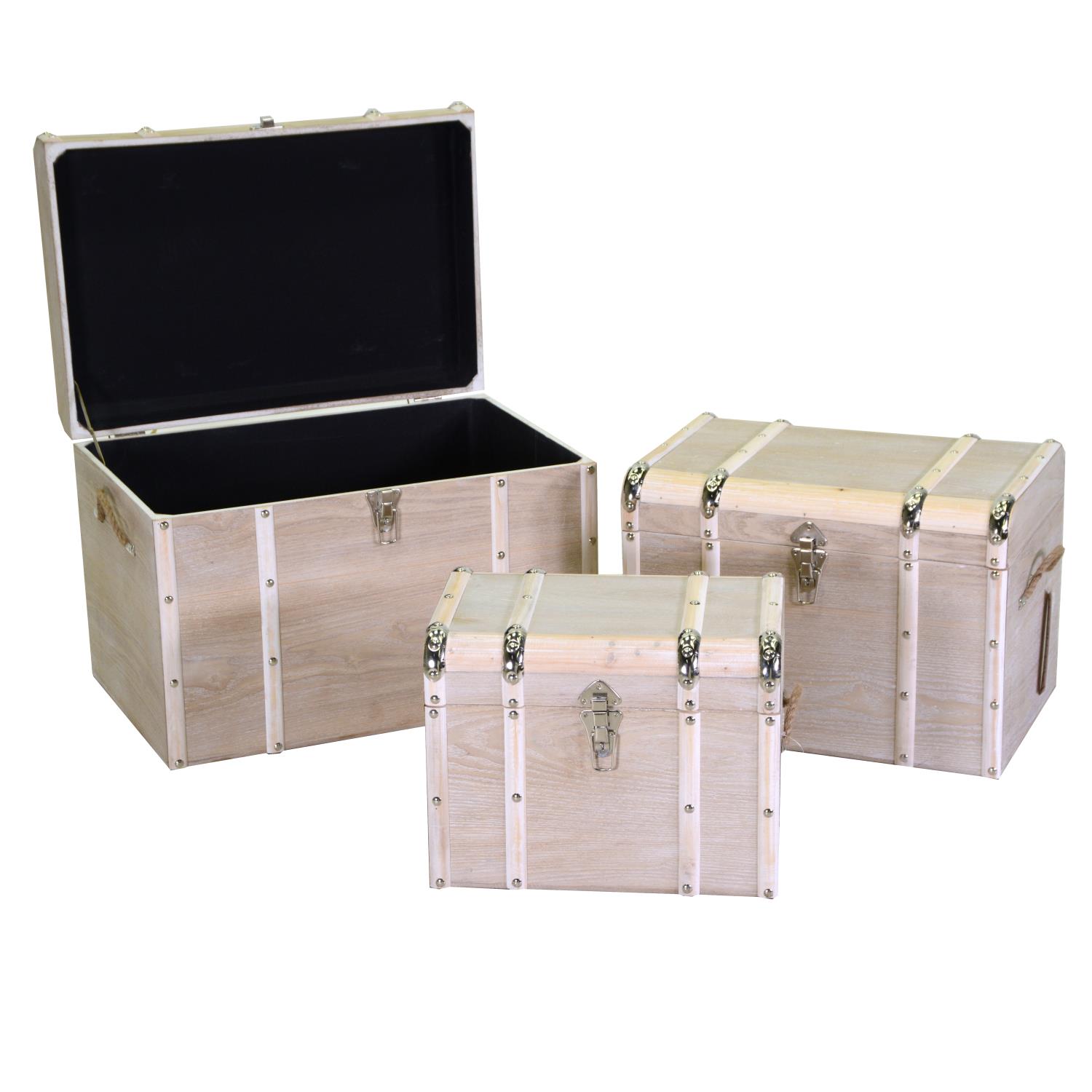Set di bauli in legno, baule, baule in legno Vacchetti